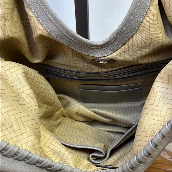 Lodis Gray Hobo Bag with Slouchy Design